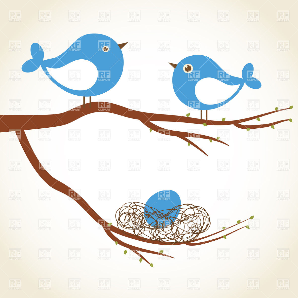 Cute Birds On The Tree Branch Vector Image Of Backgrounds 1200x1200 Cute Birds On The Tree Branch Vector Image Of Backgrounds