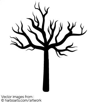 335x355 Download Silhouette Of Dead Tree