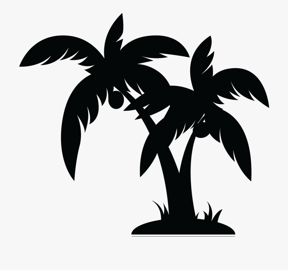 920x863 Palm Tree Clipart Black And White