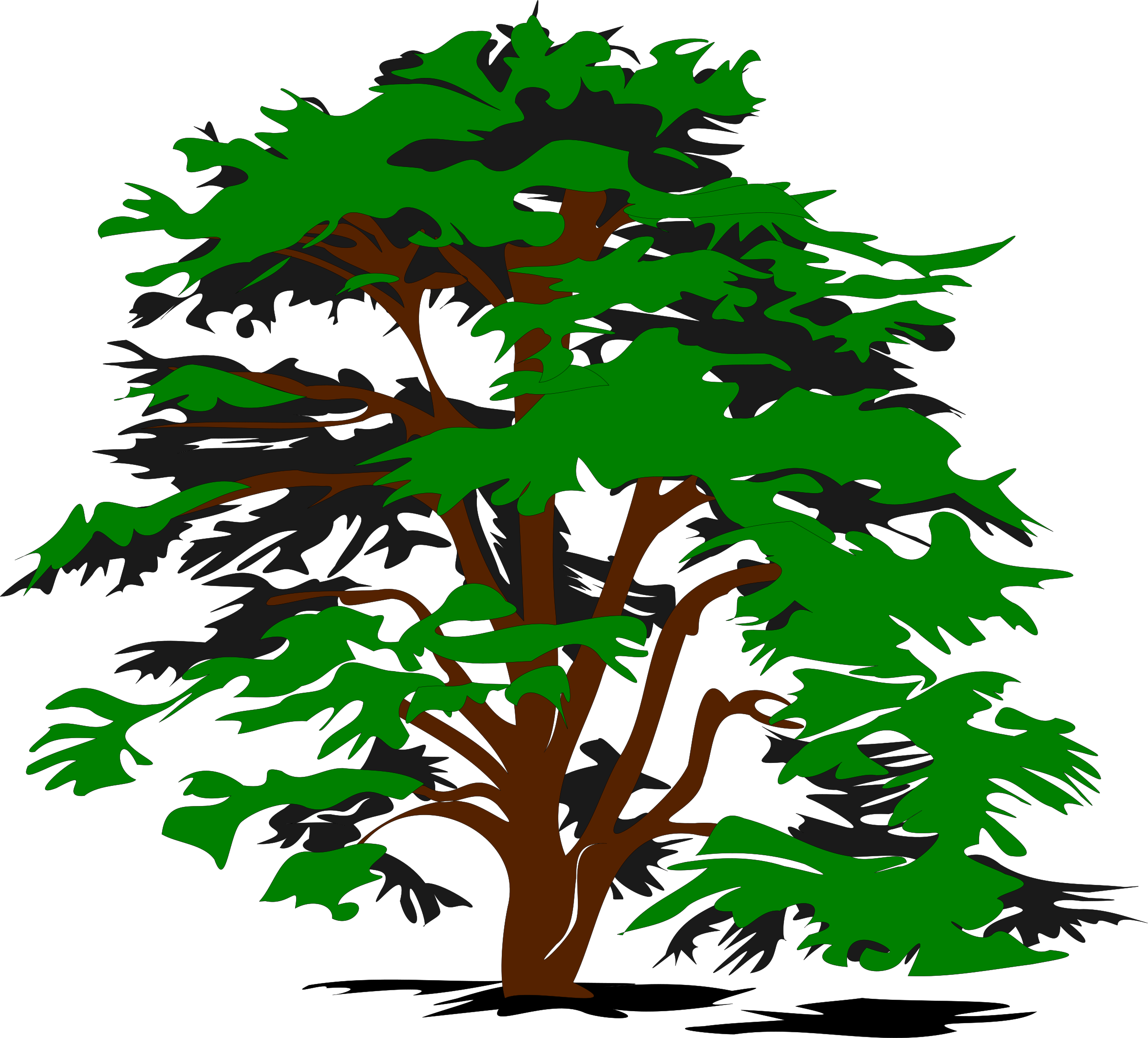 2400x2170 Clipart Simple Vector Tree