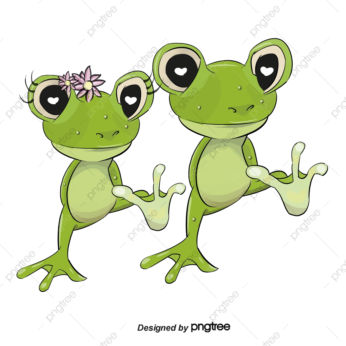 1200x1200 Frog Cartoon Couple, Frog Vector, Cartoon Vector, Couple Vector