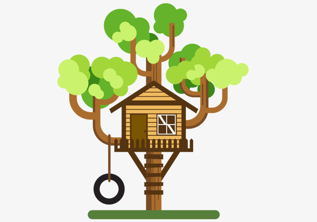 Download Free Png Tree House, House, Trees, Tire Swing Png 650x456 Download Free Png Tree House, House, Trees, Tire Swing Png