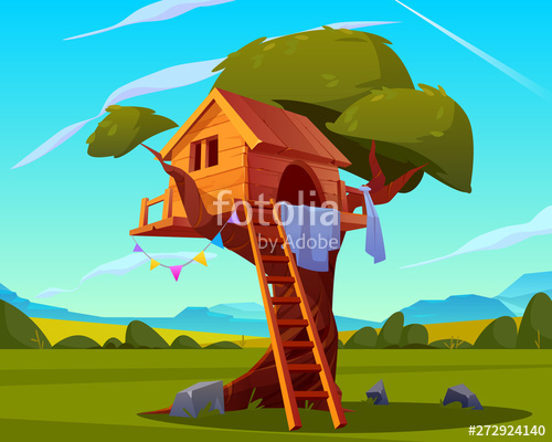 House On Tree, Empty Children Playground, Creative Handmade 500x400 House On Tree, Empty Children Playground, Creative Handmade