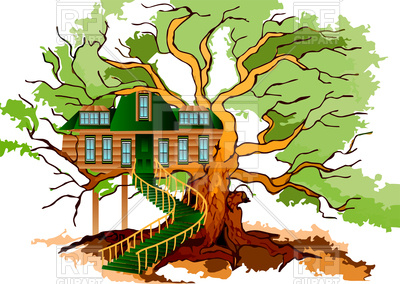 Tree House On Oak Vector Image Of Plants And Animals Arkela 400x284 Tree House On Oak Vector Image Of Plants And Animals Arkela