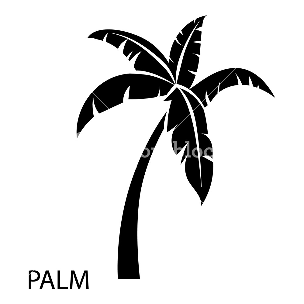 1000x1000 Palm Tree Icon Simple Illustration Of Palm Tree Vector Icon