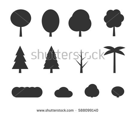 450x380 Simple Tree Icon