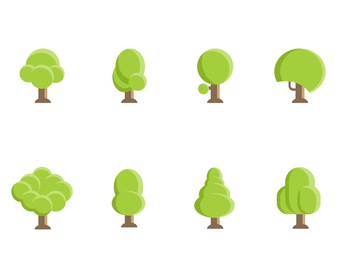 1136x936 Cartoon Tree Icon Vector Art Graphics