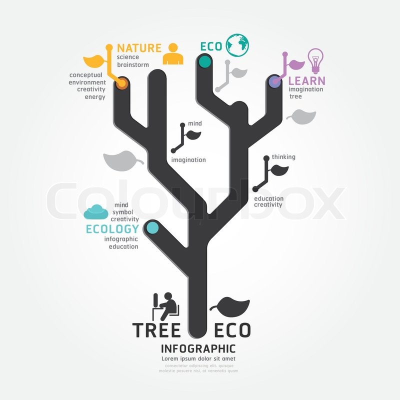 Infographics Vector Tree Design Stock Vector Colourbox 800x800 Infographics Vector Tree Design Stock Vector Colourbox