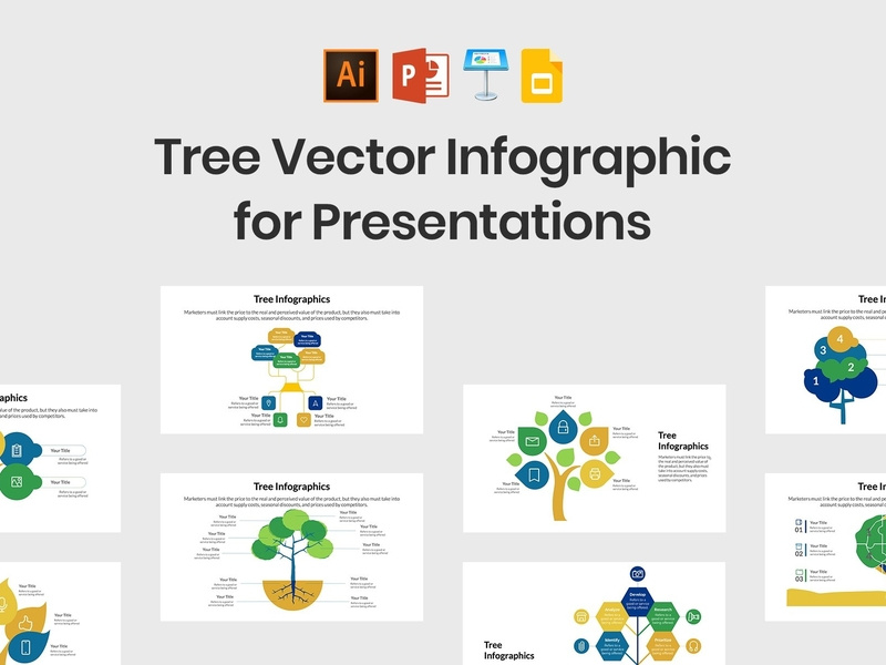 Tree Vector Infographics 800x600 Tree Vector Infographics