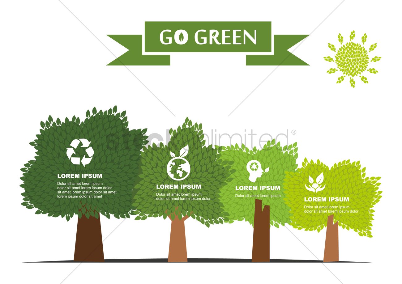 Trees Infographic Vector Image 1300x919 Trees Infographic Vector Image
