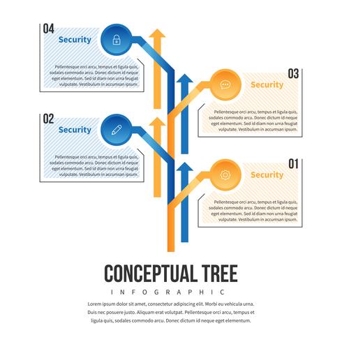 Concept Tree Infographic Vector 490x490 Concept Tree Infographic Vector