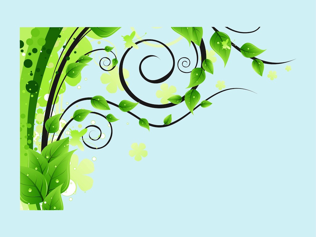 Lush Tree Leaves Vector Art Graphics 1024x768 Lush Tree Leaves Vector Art Graphics