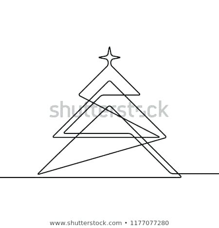 450x470 Christmas Tree Line Drawing