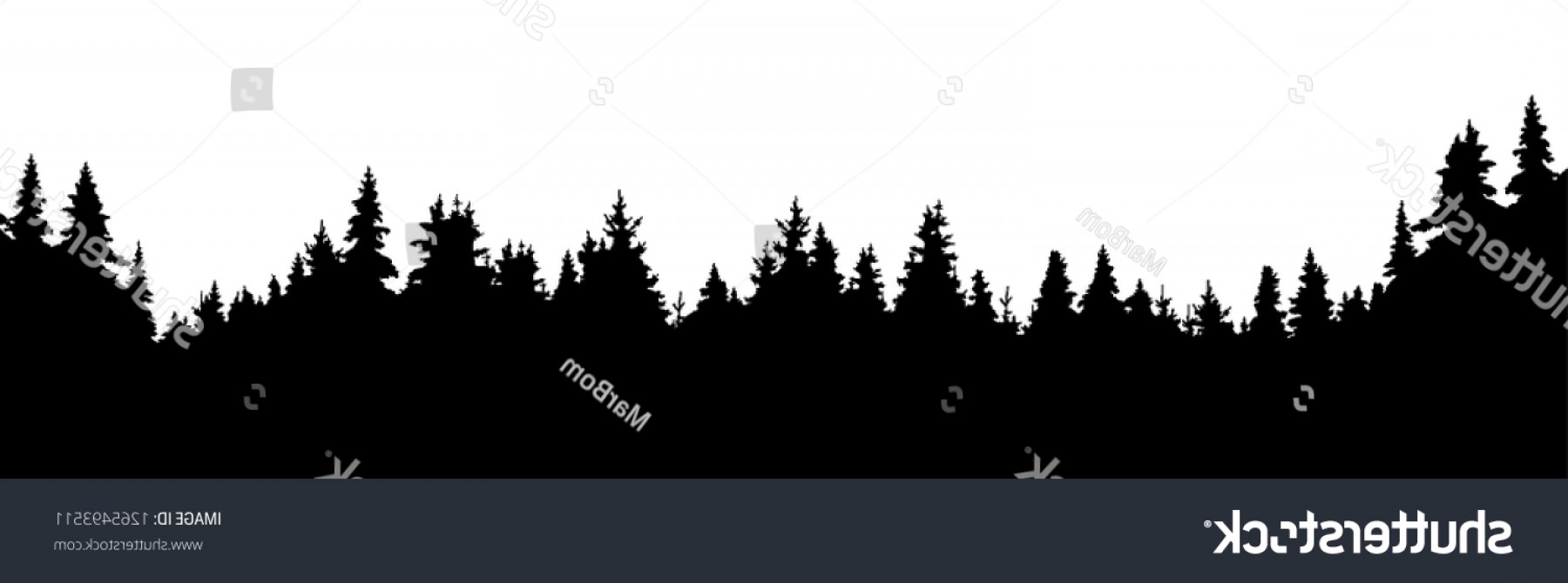 Download Get Pine Tree Line Silhouette Vector - Polamu-cuy