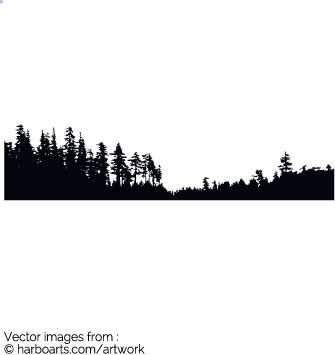 Download Tree Line Silhouette Vector at Vectorified.com ...