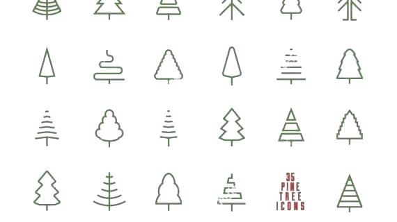 570x320 Drawing Pine Trees