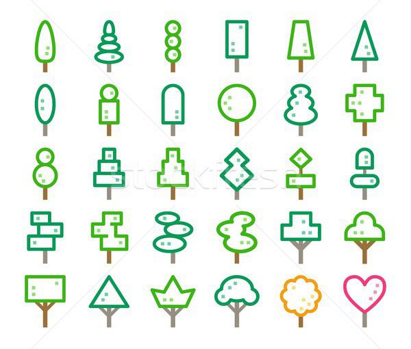 600x510 Ornamental Tree Line Icon Vector Illustration Supanut Piyakanont
