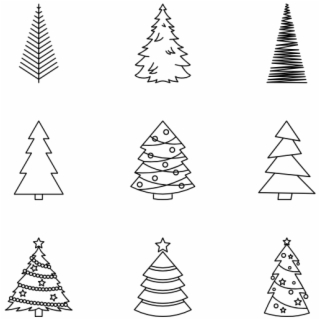 320x320 Christmas Trees Line Craft