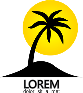 268x300 Palm Tree Logo Vector