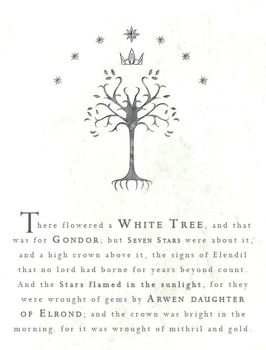 540x710 Tree Of Gondor Tattoo Tattoo Lotr Treeofgondor Style