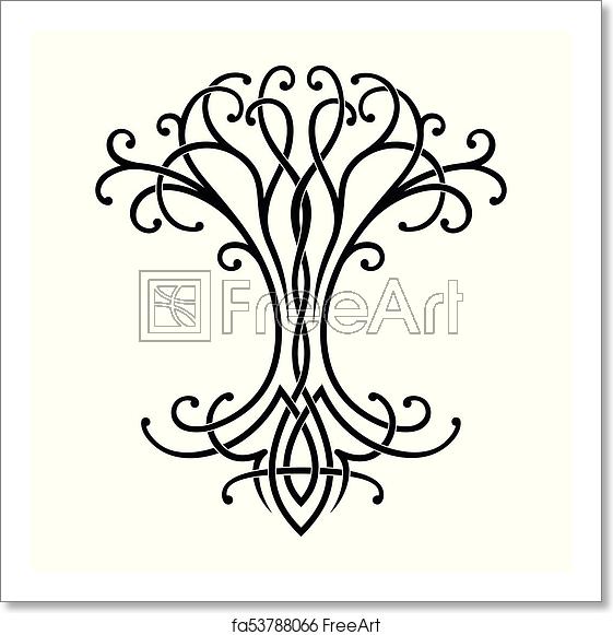 561x581 Free Art Print Of Celtic Tree Of Life Vector Celtic National