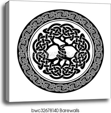 382x390 Celtic Tree Of Life, Canvas Print Barewalls Posters Prints