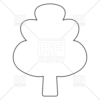 Tree Outline Vector Image Of Objects 400x400 Tree Outline Vector Image Of Objects