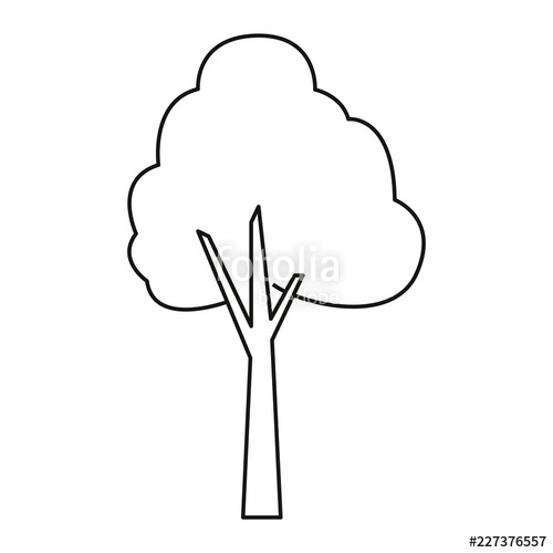 Tree Outline Vector at Vectorified.com | Collection of Tree Outline ...