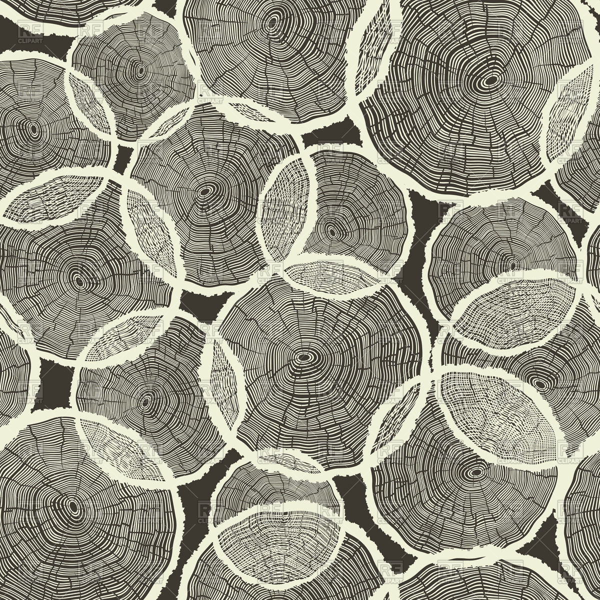 Tree Rings Seamless Pattern Vector Image Of Backgrounds, Textures 1200x1200 Tree Rings Seamless Pattern Vector Image Of Backgrounds, Textures