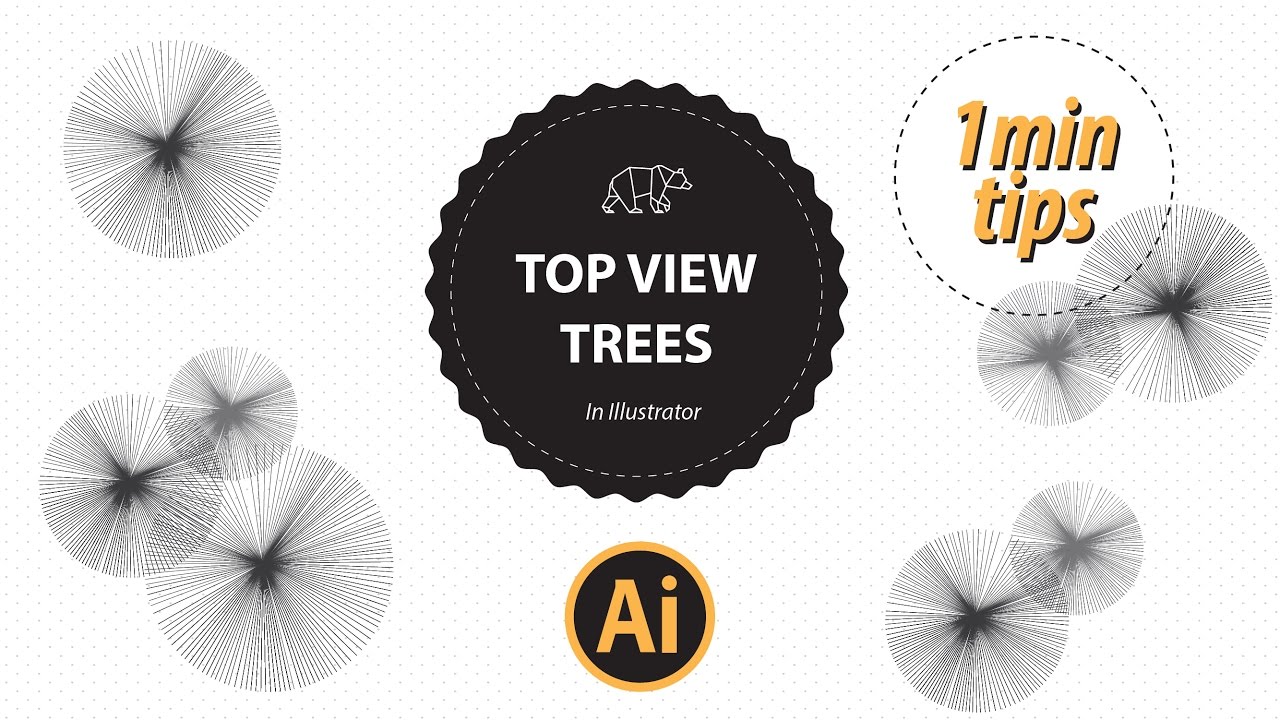 Top View Trees Vector In Illustrator The Design Student 1280x720 Top View Trees Vector In Illustrator The Design Student