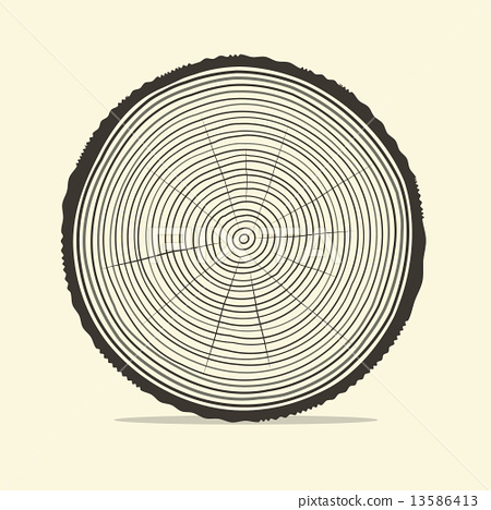 Tree Rings Vector Illustration 450x468 Tree Rings Vector Illustration