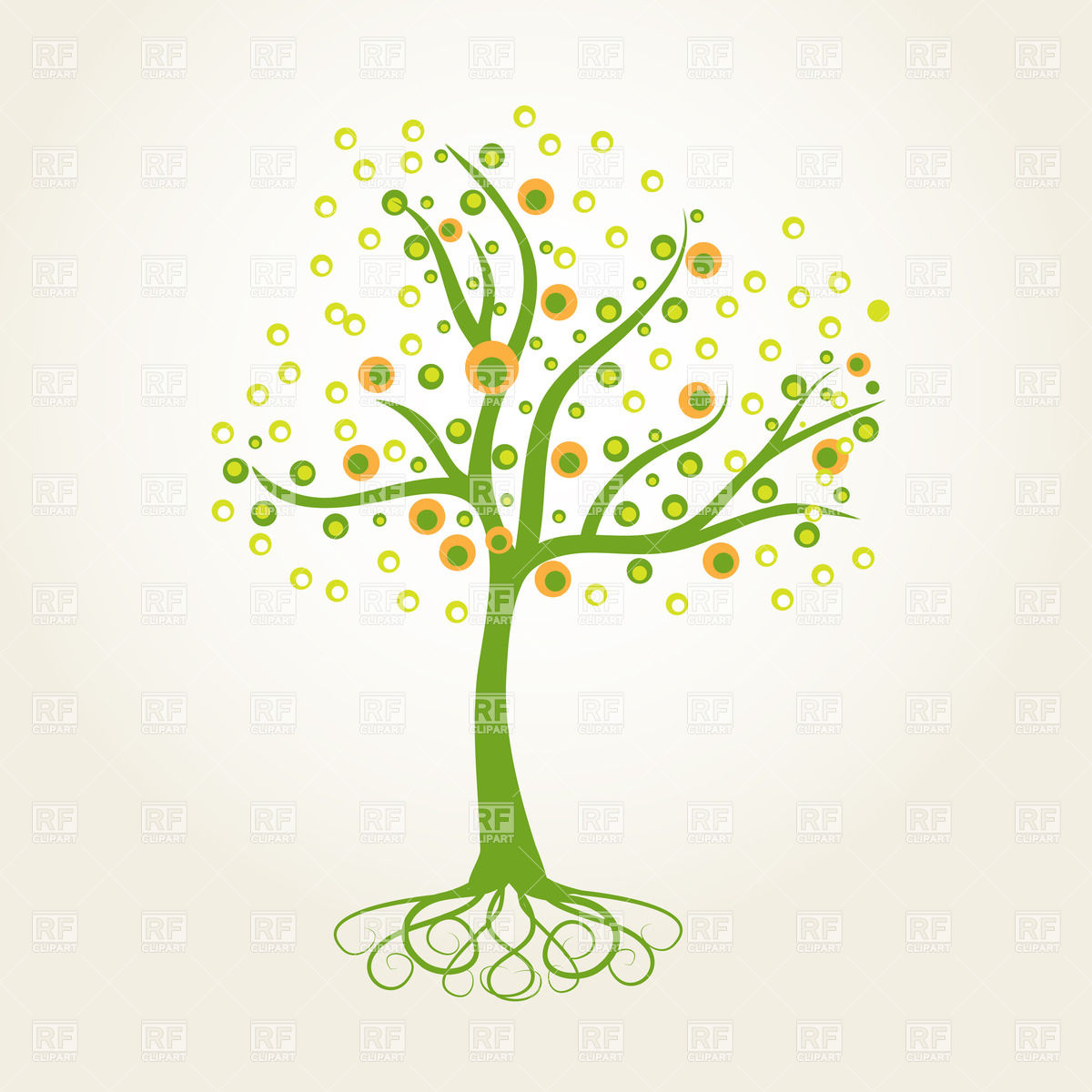 Blossom Spring Tree With Curly Roots Vector Image Of Plants 1200x1200 Blossom Spring Tree With Curly Roots Vector Image Of Plants