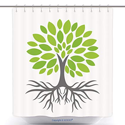 Vanfan Durable Shower Curtains Eco Tree Roots Vector 425x425 Vanfan Durable Shower Curtains Eco Tree Roots Vector