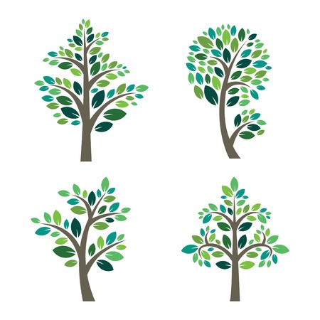 Stylized Vector Tree Logo Icon Vector Tree Flat Silhouette 450x450 Stylized Vector Tree Logo Icon Vector Tree Flat Silhouette