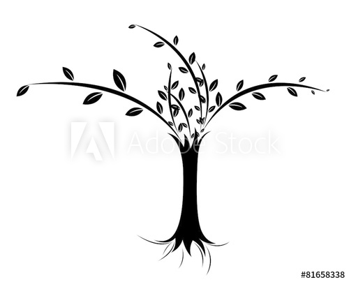 Tree Shape Vector Design 500x404 Tree Shape Vector Design