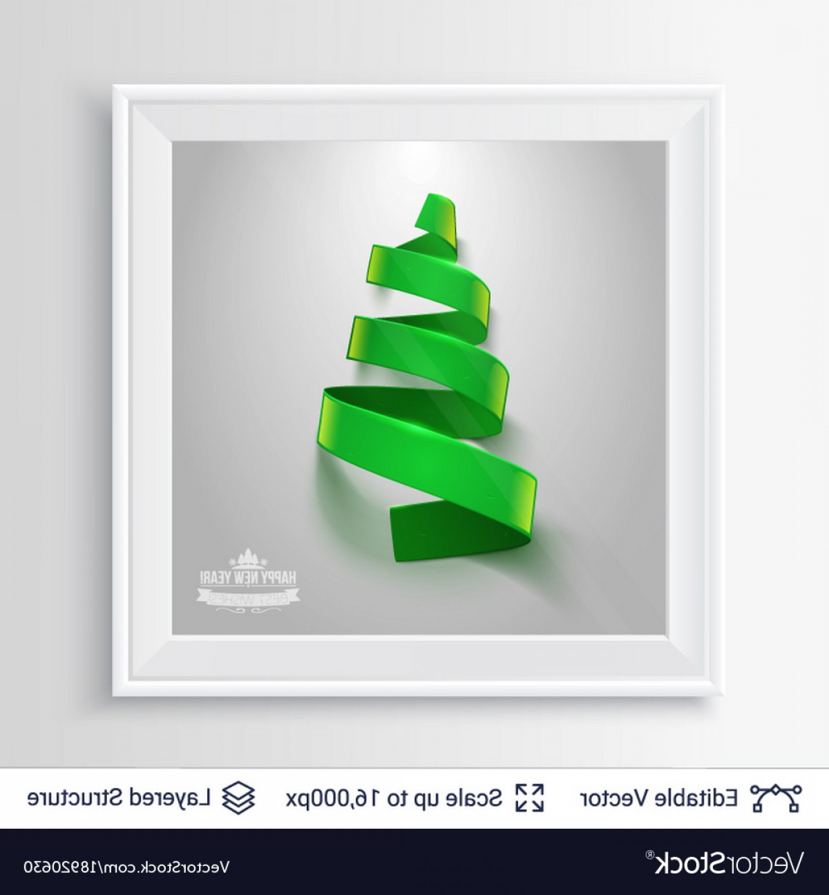 Christmas Tree Shape Of Green Ribbon In A Frame Vector Studiogrfx 1200x1296 Christmas Tree Shape Of Green Ribbon In A Frame Vector Studiogrfx