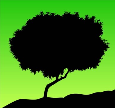 387x362 Tree Silhouette Vector Free Download