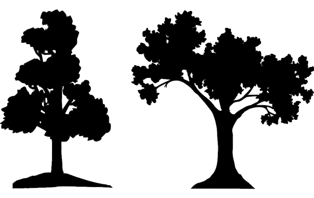 Download Tree Silhouette Vector at Vectorified.com | Collection of ...