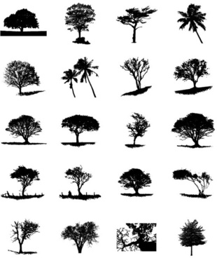310x368 Vector Tree Silhouette Free Vector Download