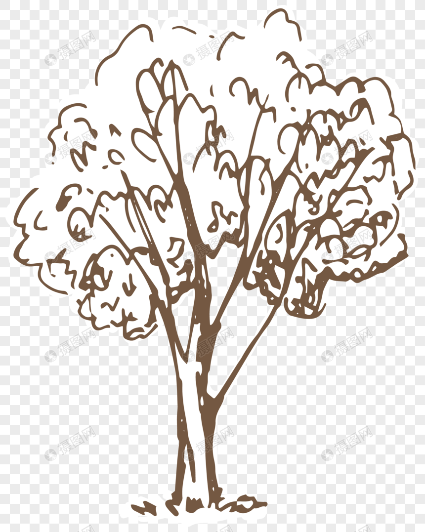 860x1077 Sketch Vector Elements Of Plant And Trees Png Image Picture Free