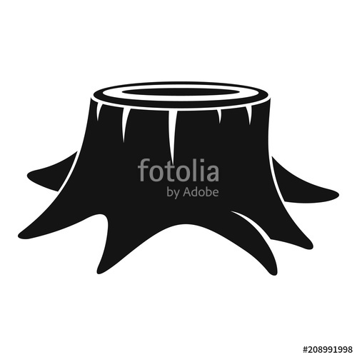 500x500 Young Tree Stump Icon Simple Illustration Of Young Tree Stump