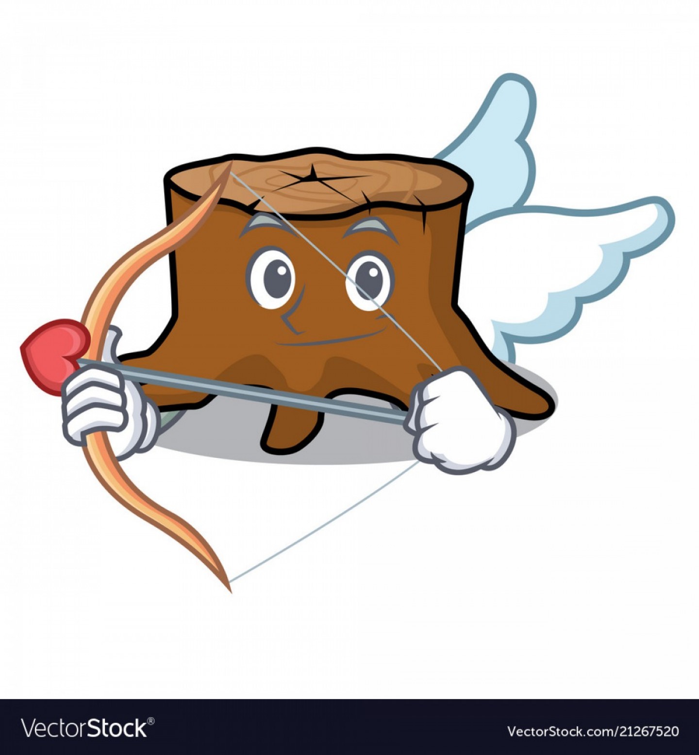 1440x1555 Cupid Tree Stump Character Cartoon Vector Soidergi