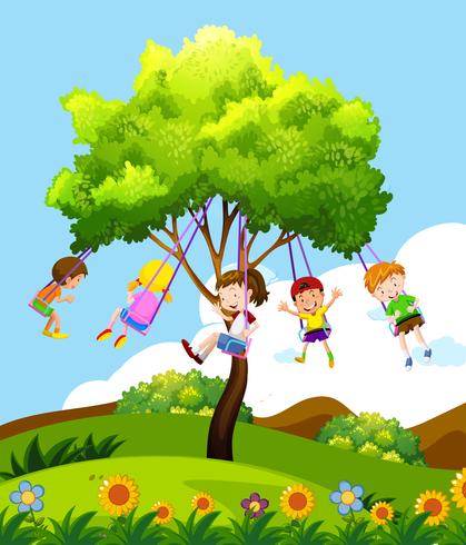 Tree Swing Vector at Vectorified.com | Collection of Tree Swing Vector ...