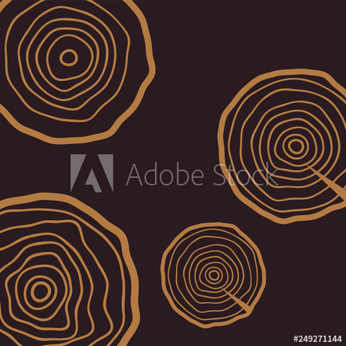 500x500 Vector Tree Rings Wood Texture Vector Abstract Circle Tree