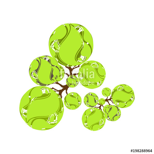 Trees Top View For Landscape Vector Illustration Stock Image 500x500 Trees Top View For Landscape Vector Illustration Stock Image