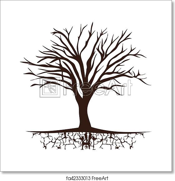 561x581 Free Art Print Of Tree Trunk With Branchs Without Leaves Tree