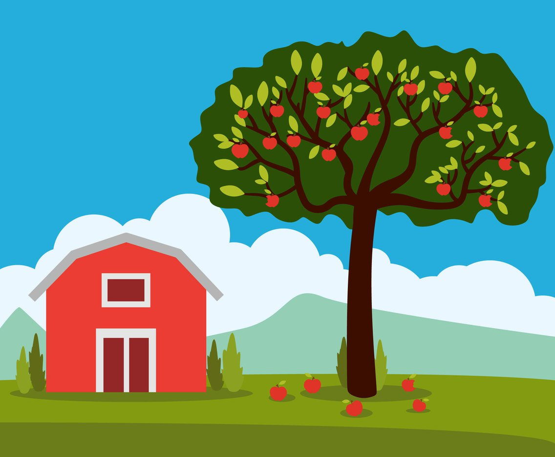 Big Apple Tree Vector Free Graphics Uihere 1136x936 Big Apple Tree Vector Free Graphics Uihere