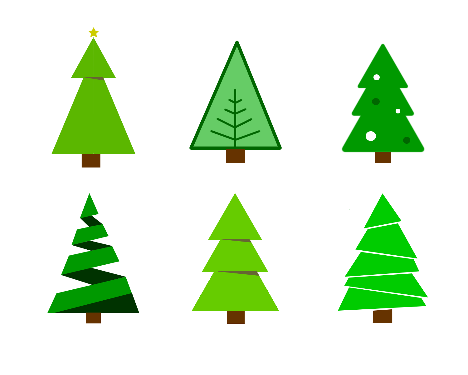 Free Colour Chirstmas Tree Vector Graphics 1500x1200 Free Colour Chirstmas Tree Vector Graphics