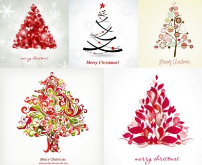 Abstract Christmas Tree Vector Material Free Download 415x338 Abstract Christmas Tree Vector Material Free Download