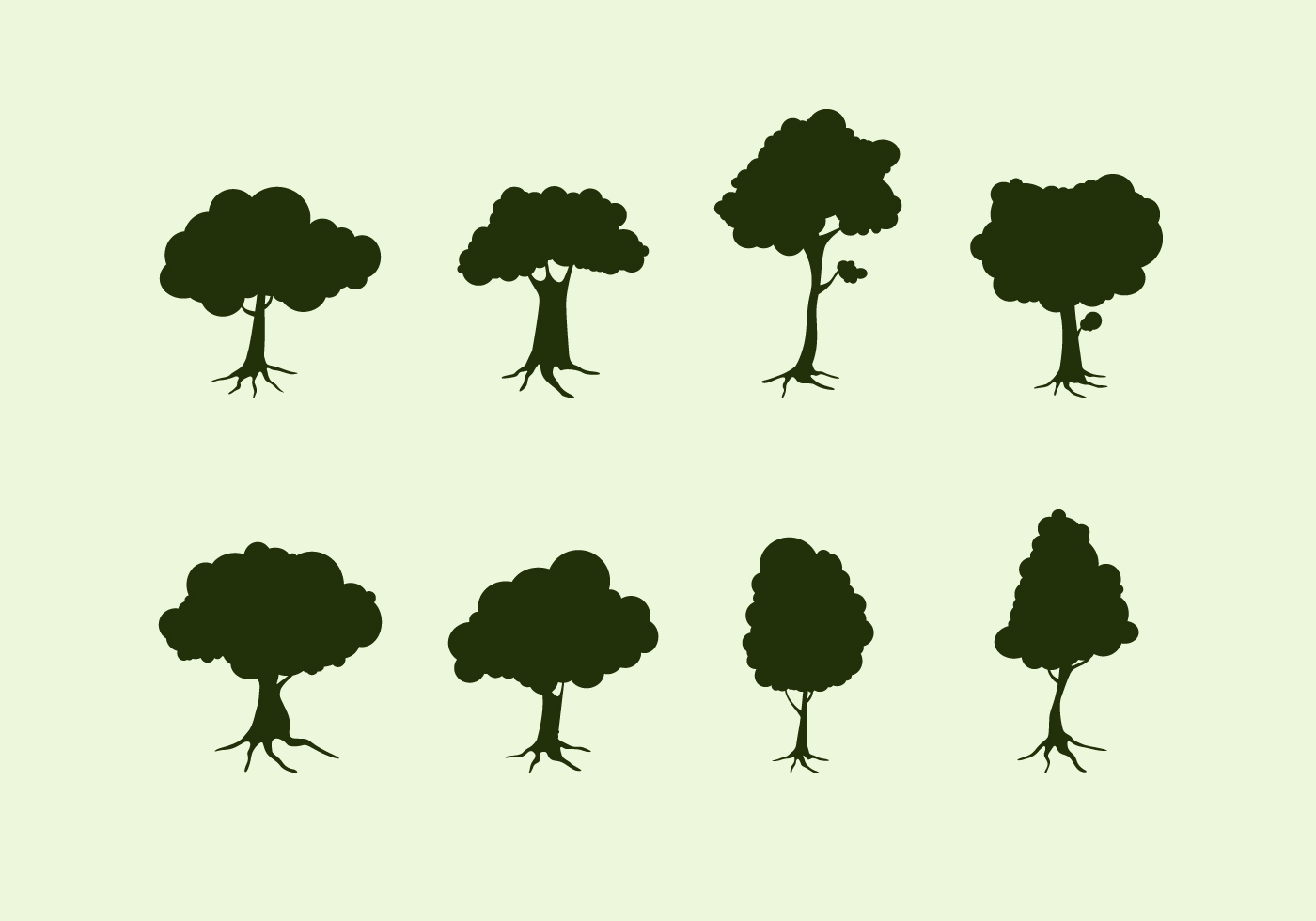 1400x980 Tree Silhouette Free Vector Art Free Images!